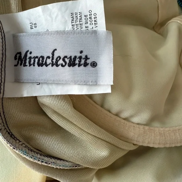 Miraclesuit Off The Scales Love Knot Tankini Swimsuit Top size 12 - Picture 12 of 13